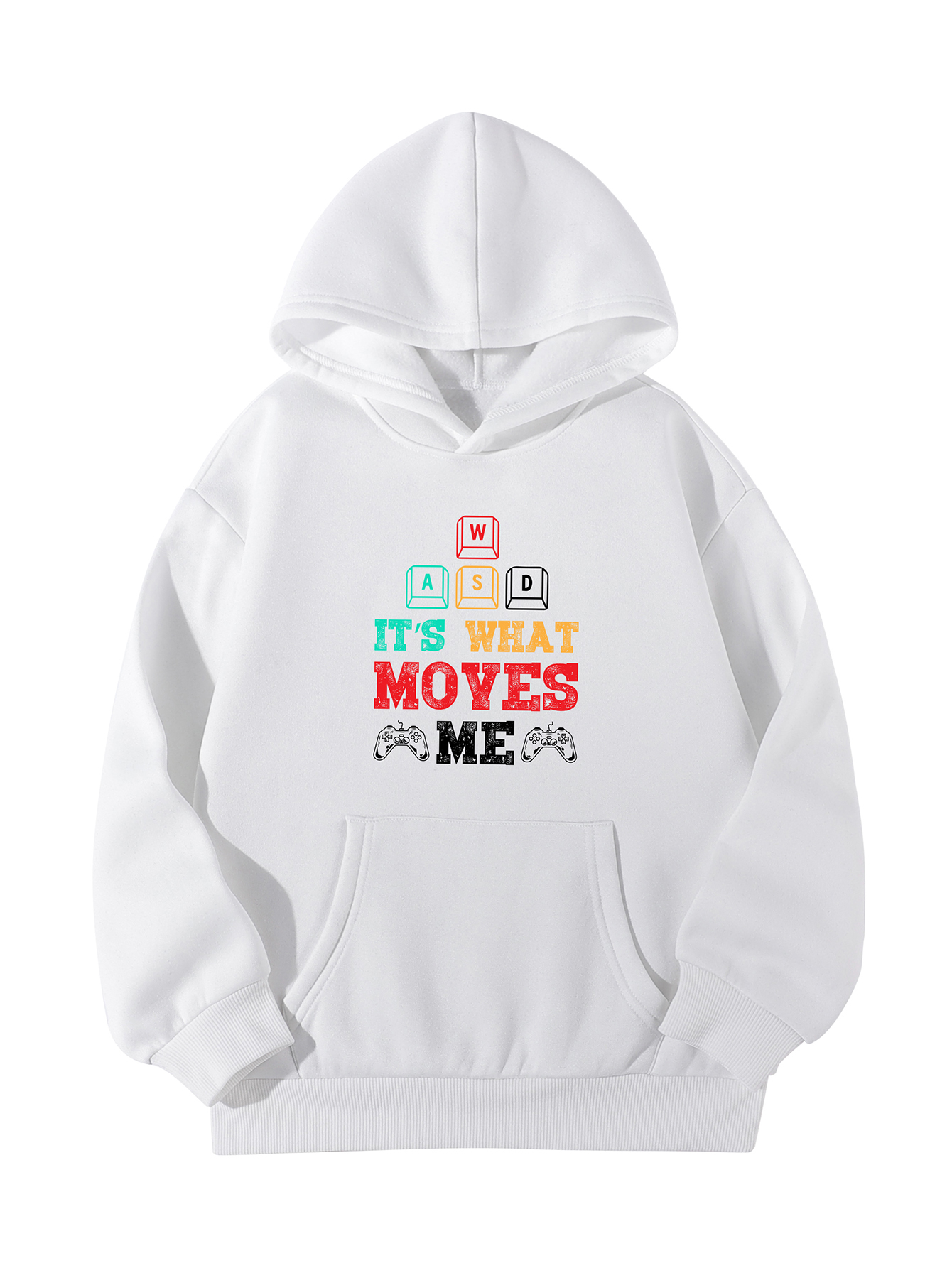 It s What Moves Me Letter Print Boys Casual Pullover Long Temu