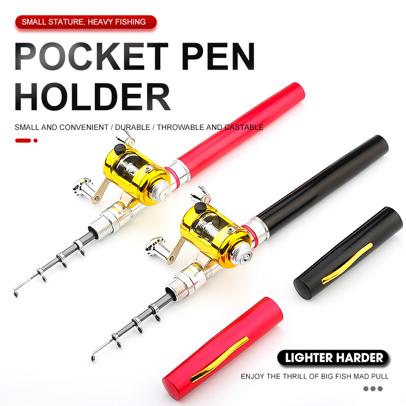 Pocket Size Fishing Rod Pen Shape Mini Fishing Rod Spining - Temu Canada