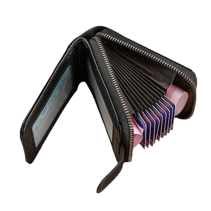 tarjetero cremallera hombre antirrobo tarjetero Temu Chile