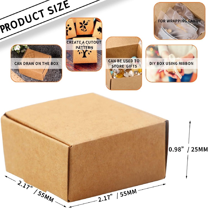 Wholesale DIY Gift Boxes: High Quality Kraft Paper Coaster Packing