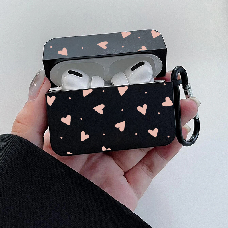 Black Rhinestone& Heart Graphic Pattern Headphone Clear Case For  Airpods1/2, Airpods3, Pro, Pro (2nd Generation), Gift For Birthday,  Girlfriend, Boyfriend, Friend Or Yourself, Transparent Anti-fall Silicon -  Temu United Arab Emirates