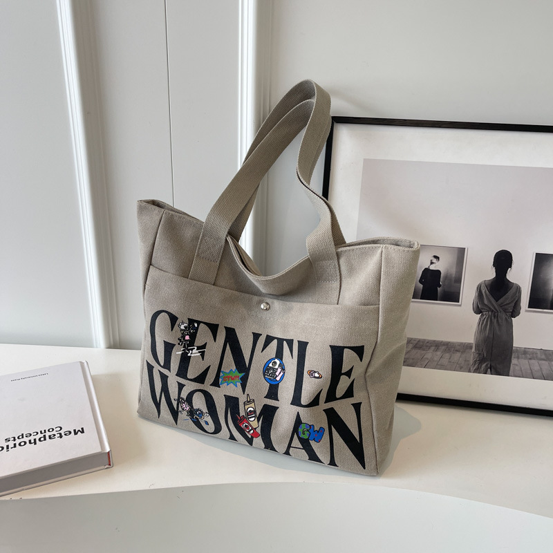 Louis Vuitton Printed Canvas Travel Tote Shopping Shoulder Bag at