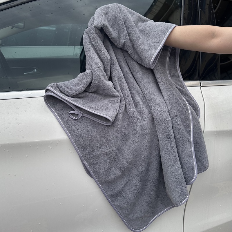 

Super Soft Car Wash Towel Car Cleaning Drying Cloth, Extra Large Size Drying Towel Car Care Detailing, Grey