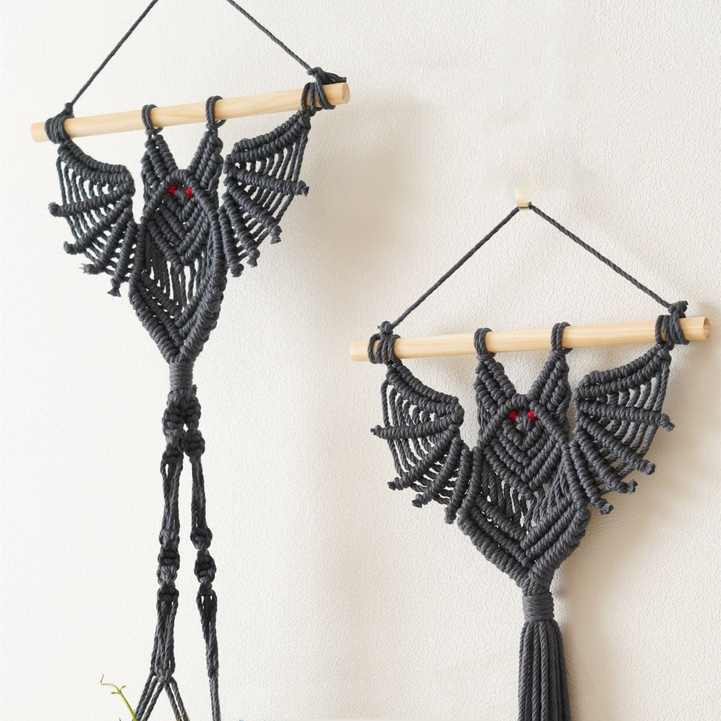 Halloween Decor Bat Gothic Home Decor Witchy Macrame Wall - Temu