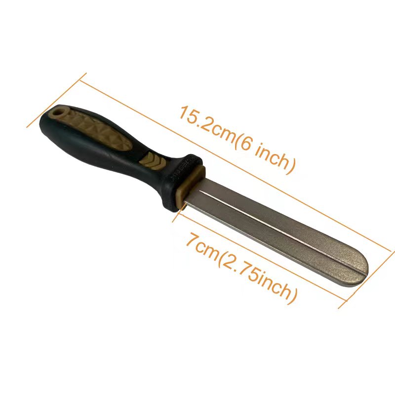 1pc Portable 6 Inch Dual Sided Sharpener For Fishing Hook Knife Non Slip  Handle Knife Sharpening Tool For Outdoor Camping Hiking, Today's Best  Daily Deals