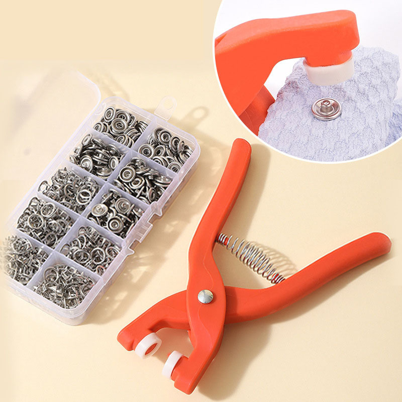 Plier Tool 50pcs Metal Snap Button Thickened Snap Fastener Kit DIY