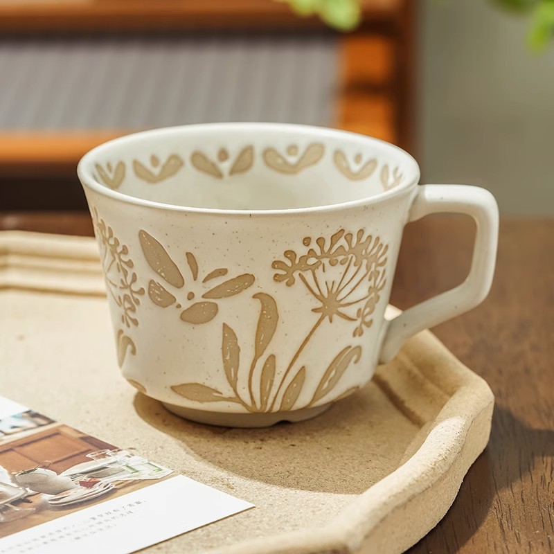 Pressed Wildflower Mugs  nature gifts, unique mug, handmade mug
