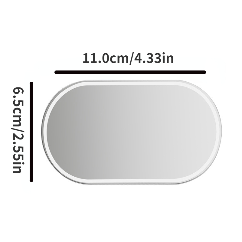 Image of 1pc Car Interior Mirror Portable Car Makeup Sun-shading Cosmetic Mirror Auto Sun-shading Visor Hd Mirrors Vanity Mirror Universal Stainless Steel Adhesive Back