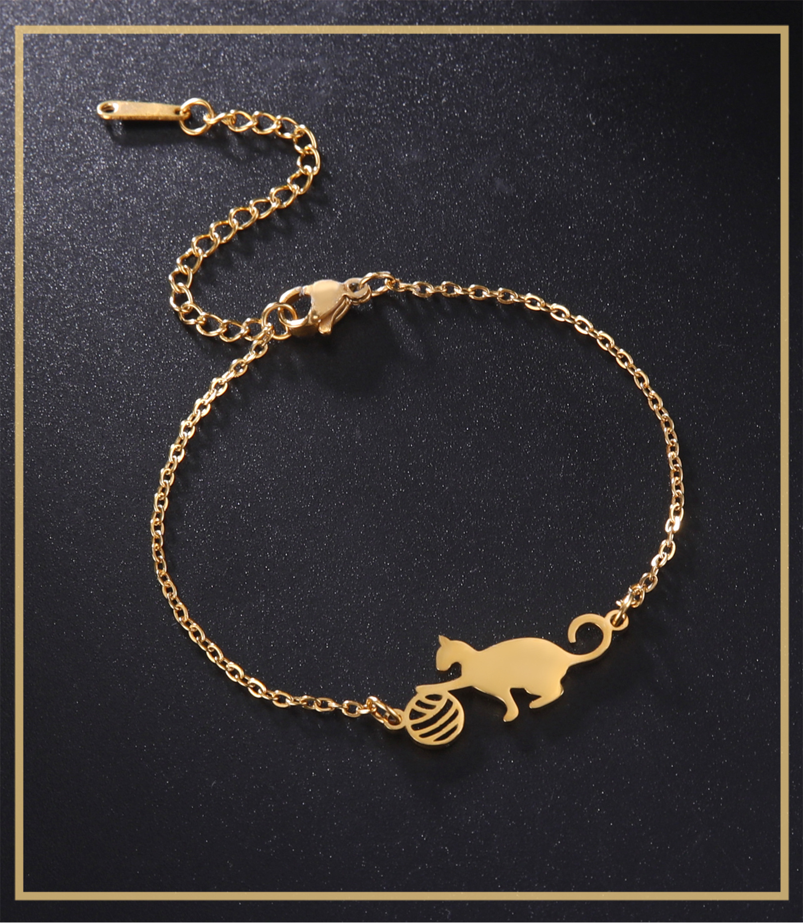 Cat charm deals bracelet