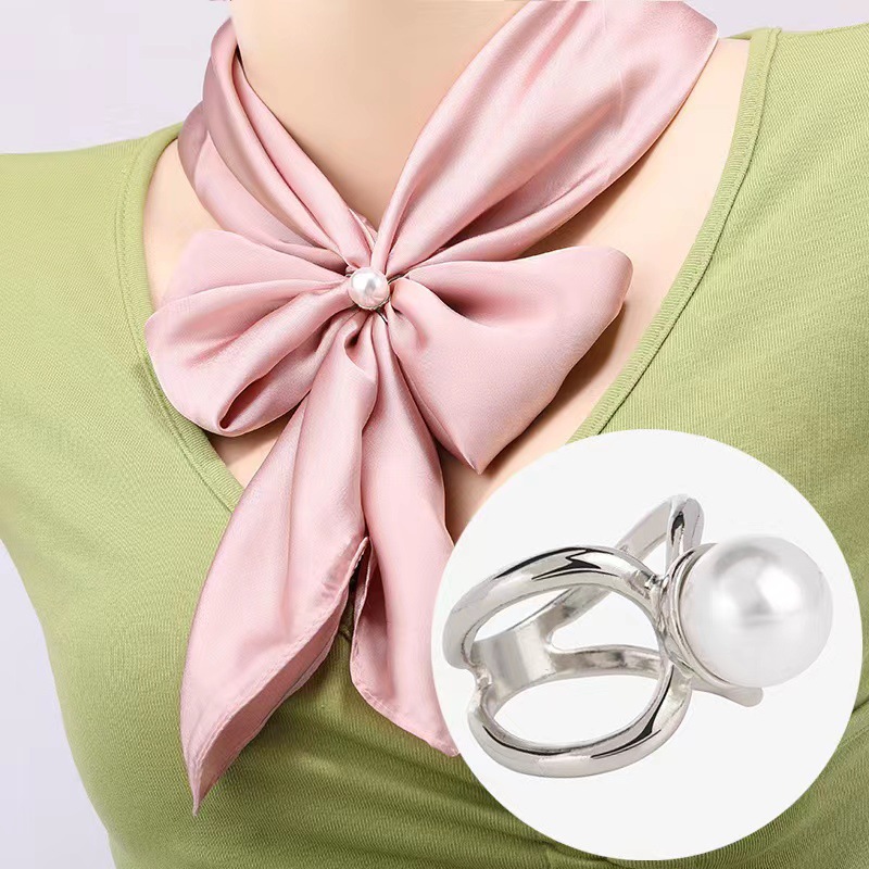Corner Knot Buckle Clothing Accessories Ring Waist Buckle Silk Scarf Buckle  *