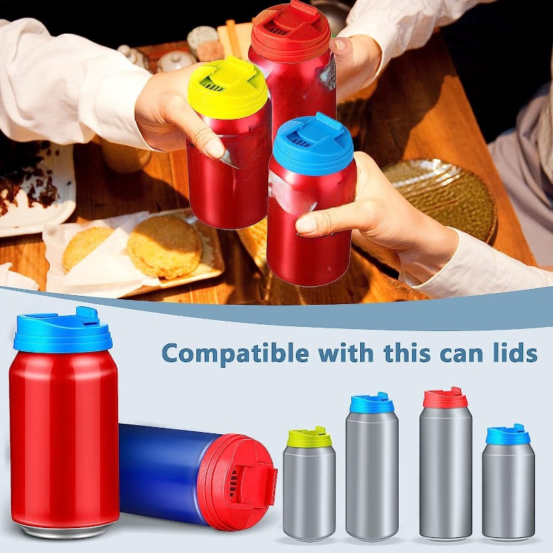 Beverage Can Covers Reusable Leakproof Drink Can Lids - Temu