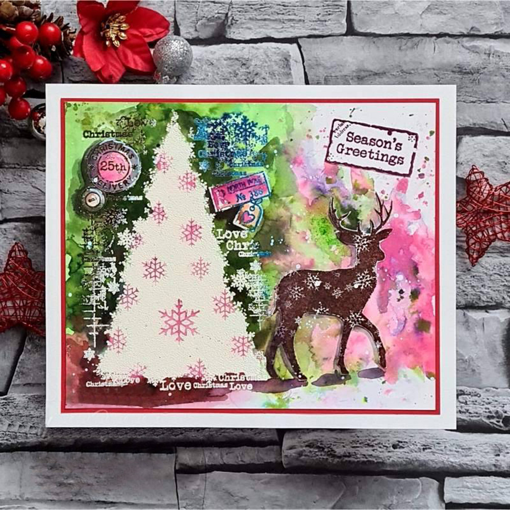 Kwan Crafts Christmas Snowfall Background Clear Stamps for Card Making  Decoration and DIY Scrapbooking - Yahoo Shopping