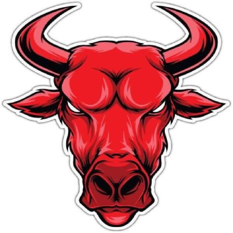 Red bull' Sticker