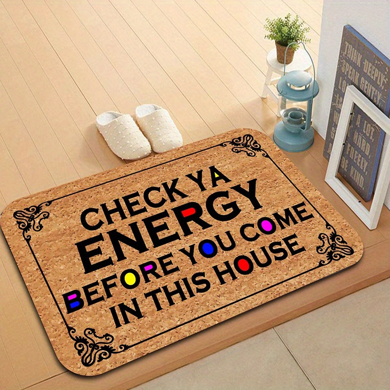 Welcome Mats For Front Door Outdoor Entry Creative Low Pile Funny Doormat  Non Slip Mat For Home Indoor Farmhouse Funny Kitchen Patio Mats Full Brown  - Temu