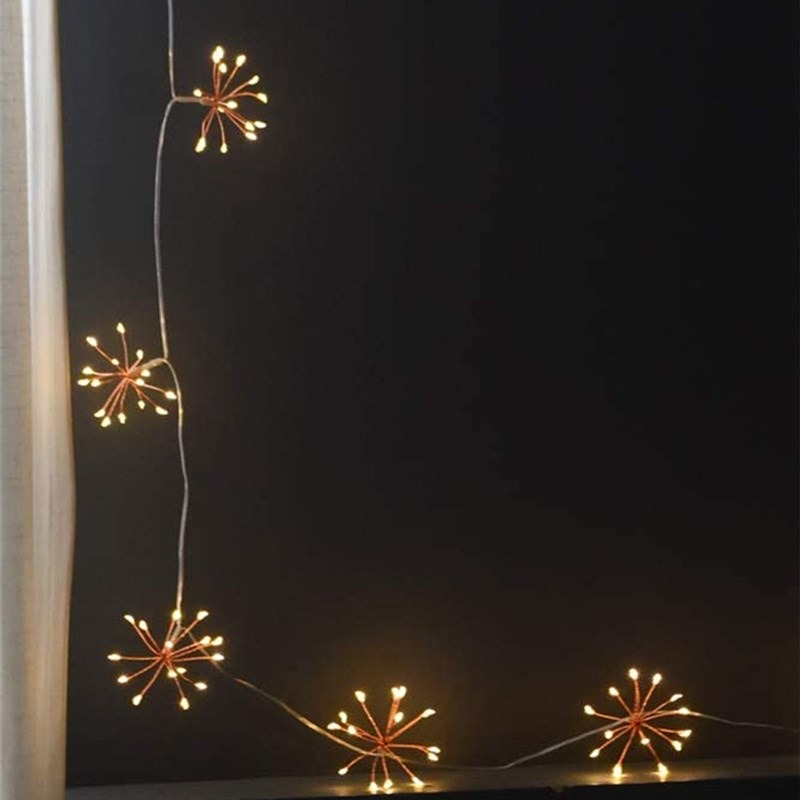 5 Pcs Luz festa - Lâmpada fogo artifício jardim à prova d'água | Luzes fada  para jardim festa controle remoto luzes decoração natal luzes corda cobre