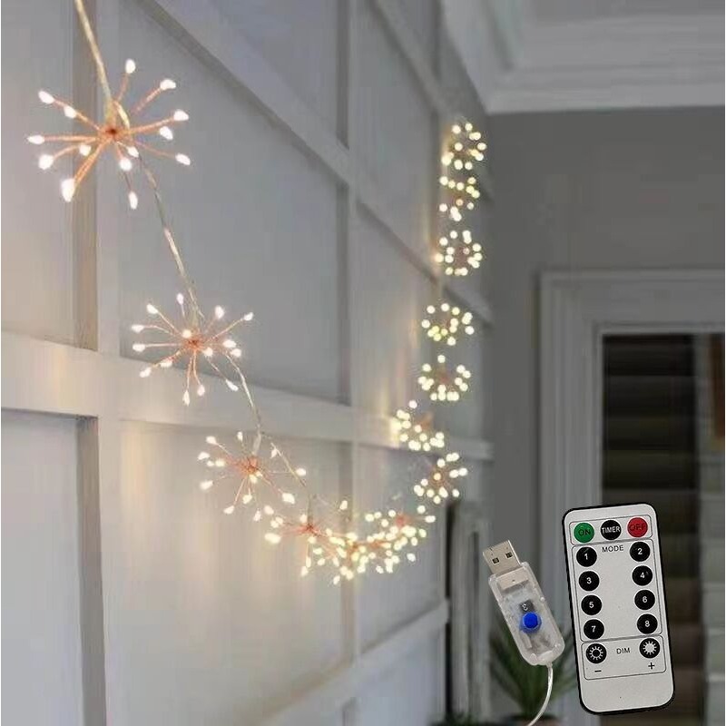 1.5m Fairy Light, Led Firework Light, 8 Flashing Modes, Battery