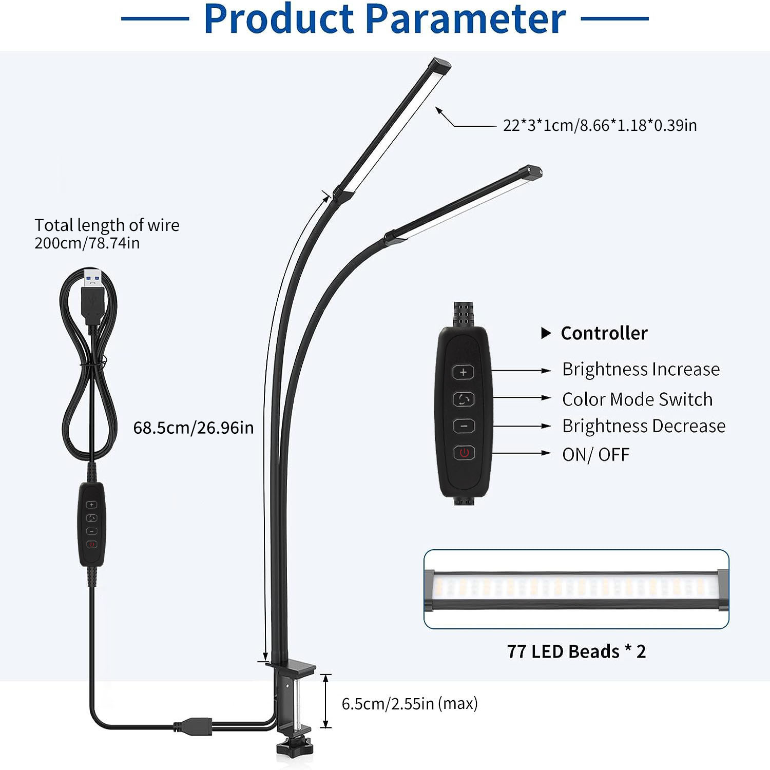 USB LED Light with Flexible Gooseneck