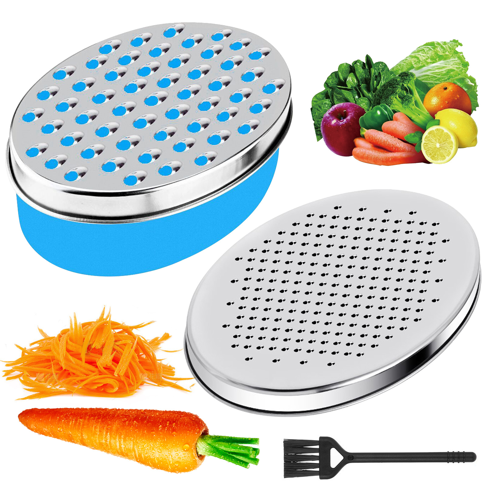 Cheese Grater, 304 Stainless Steel Cheese Graters Shredder Handheld, Kitchen  Grater For Cheese Ginger Vegetables - Temu