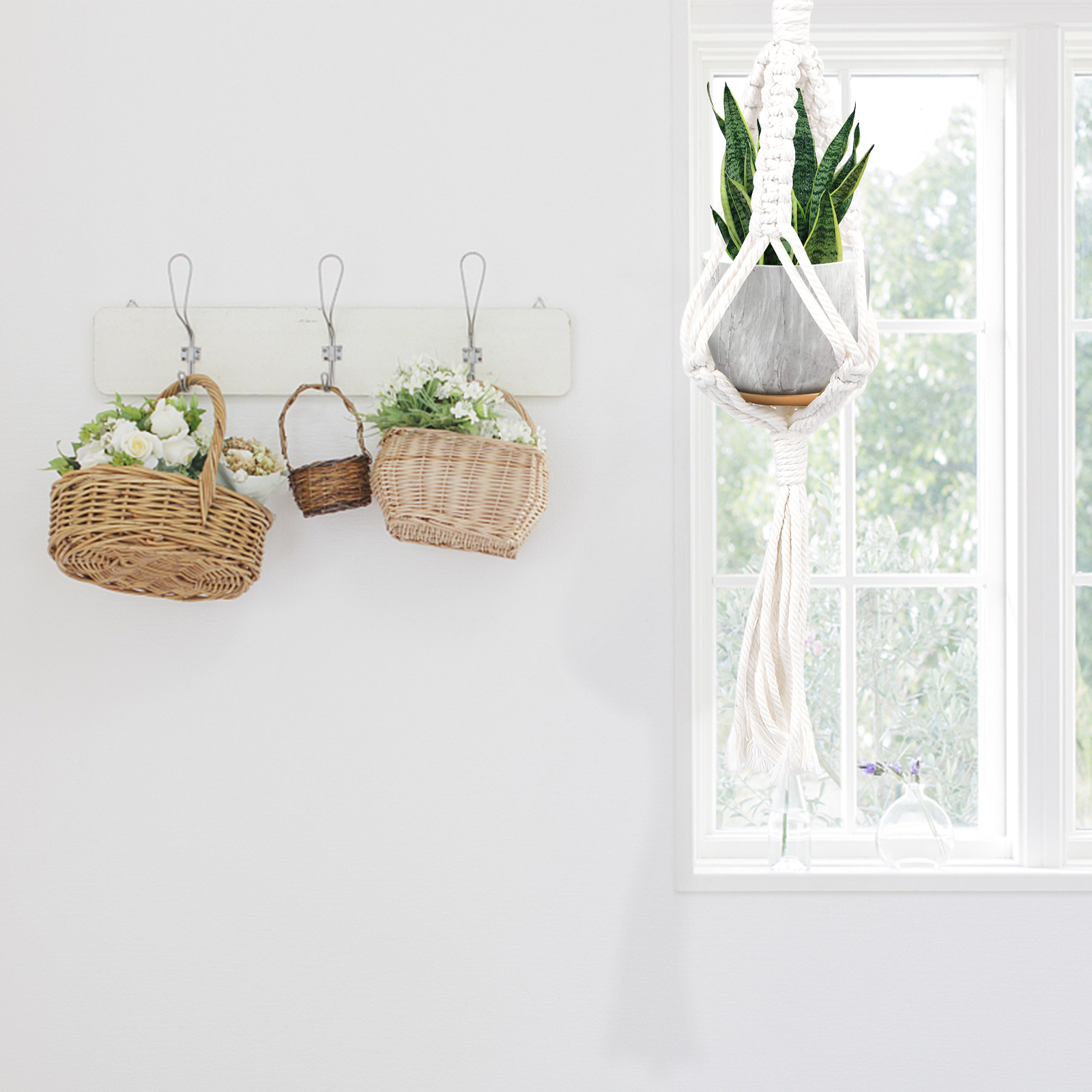 Plant Hanger Kit Hanging Plant Pot Holders For Indoor And - Temu