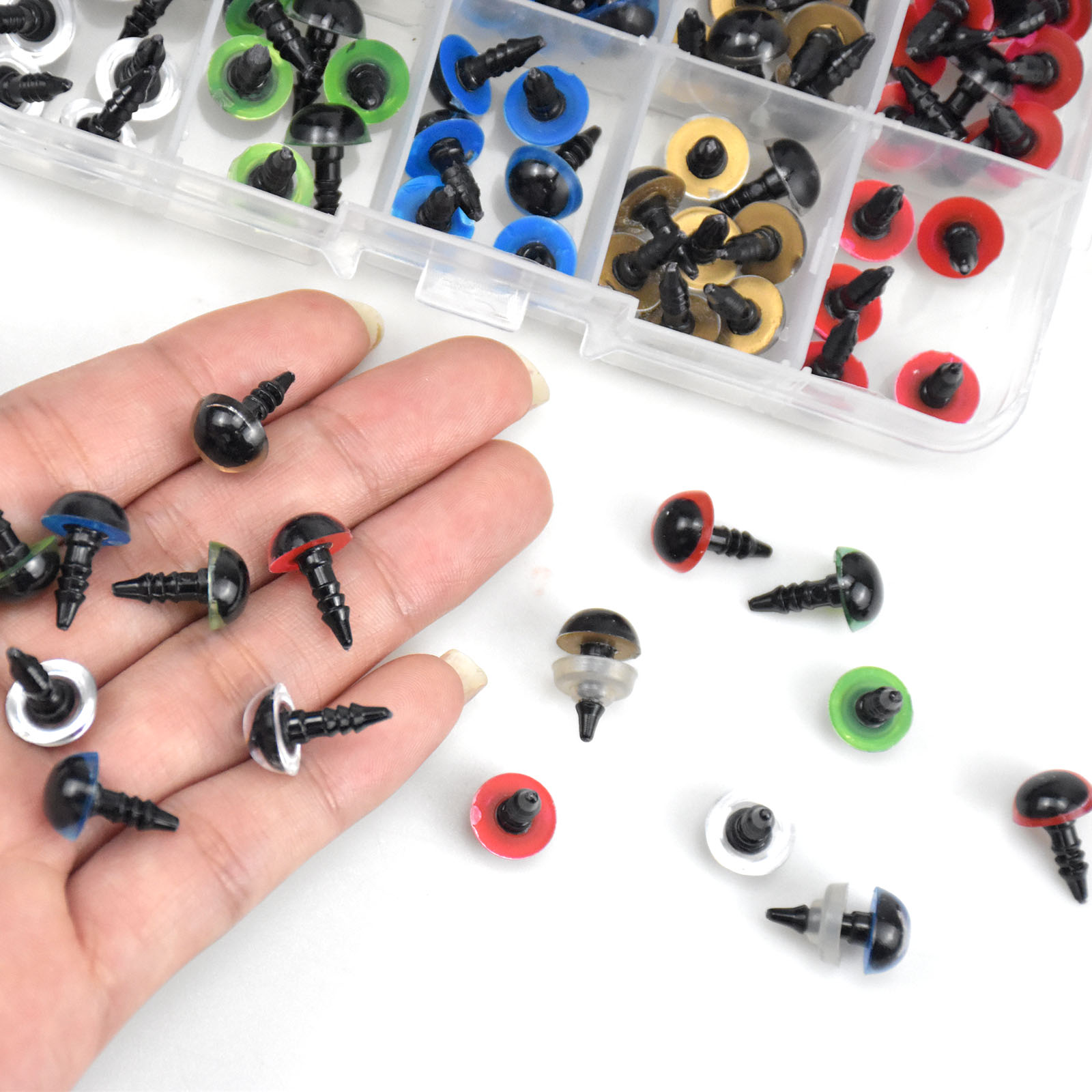 Colorful Plastic Safety Eyes Colorful Eyes With Washers - Temu