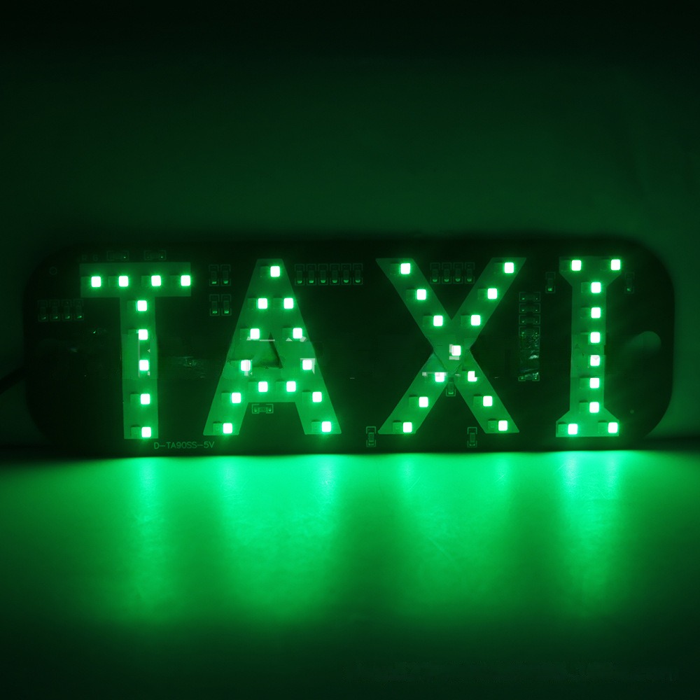 TAXI Auto USB Dual Color (Rot/Grün) Taxi Schild Licht Mietwagen LED  Dekoration
