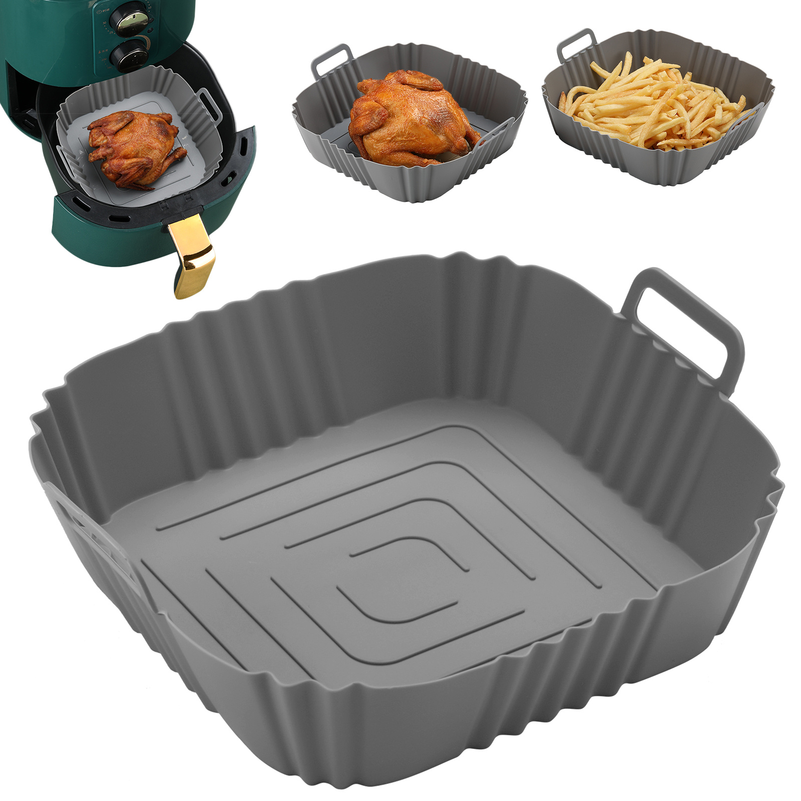 Square Air Fryer Liners Air Fryer Accessories Heat Resistant - Temu