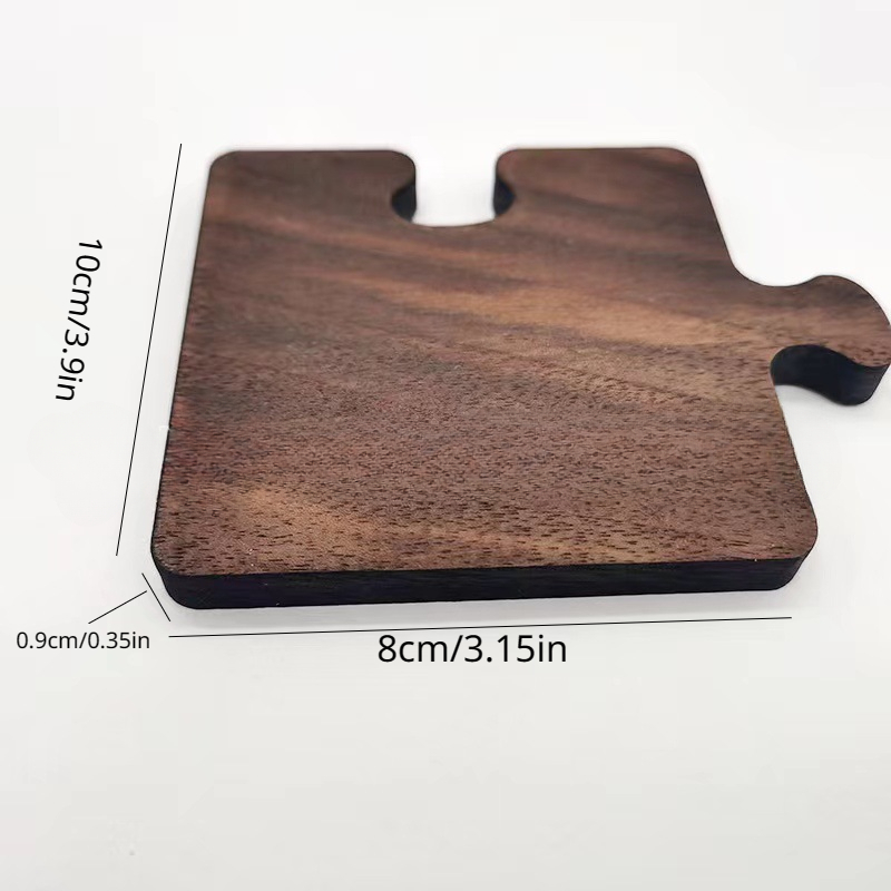 Wooden Tea Coaster Resin Heat Insulation Pad Simple - Temu