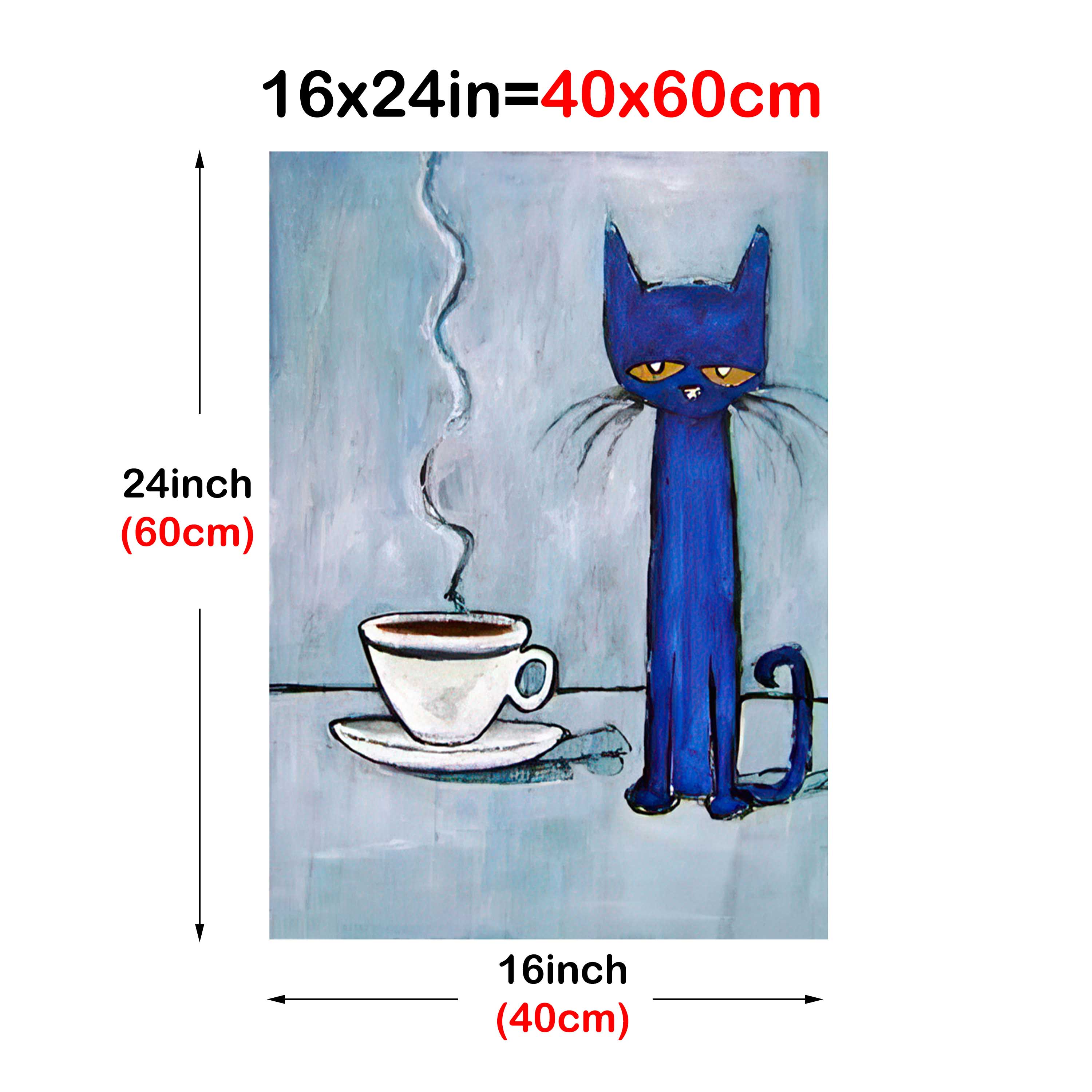 Drunken Cat Art Poster, Wall Art, Wall Decoration, Canvas Printing, Canvas  Art, Modern Minimalism Style Print, Coffee Shop Decoration, Living Room And  Room Decoration, Bathroom Decoration, No Frame - Temu