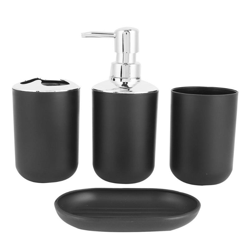  HTLLT práctico baño herramientas accesorios de baño conjunto  creativo simple cerámica 6 piezas cepillo de dientes set dispensador jabón baño  accesorios : Hogar y Cocina