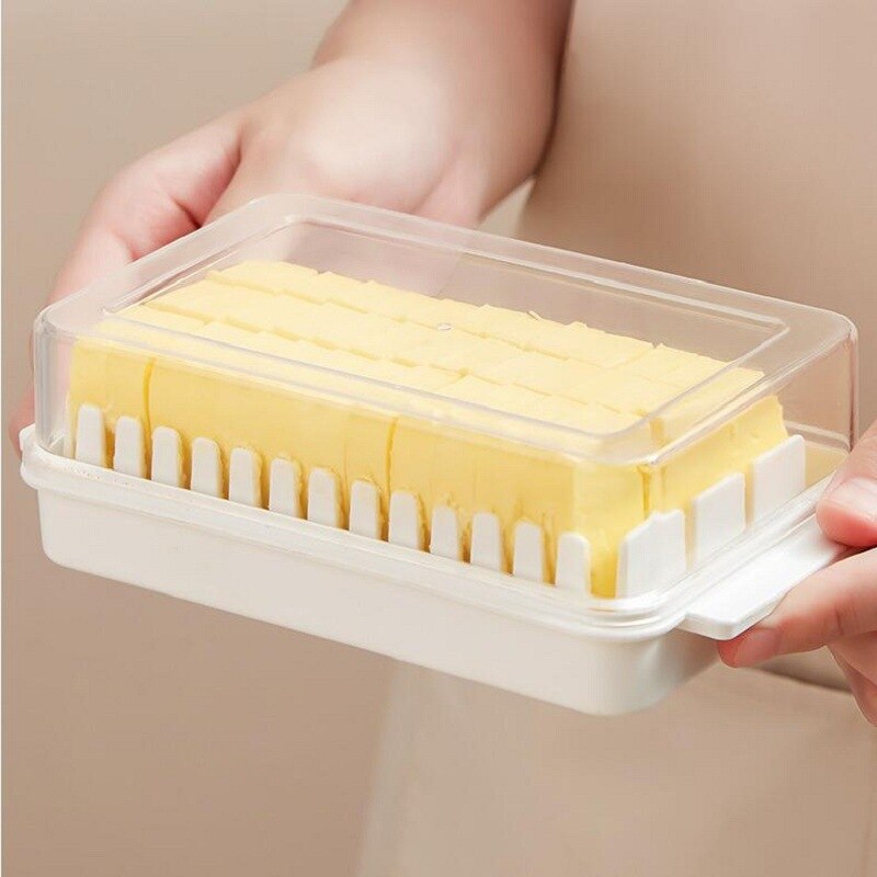 1pc Butter Cutting Box With Lid And Auxiliary Butter Cutter, Storage  Container For Baking Cheese And Cheese Cutting And Storage