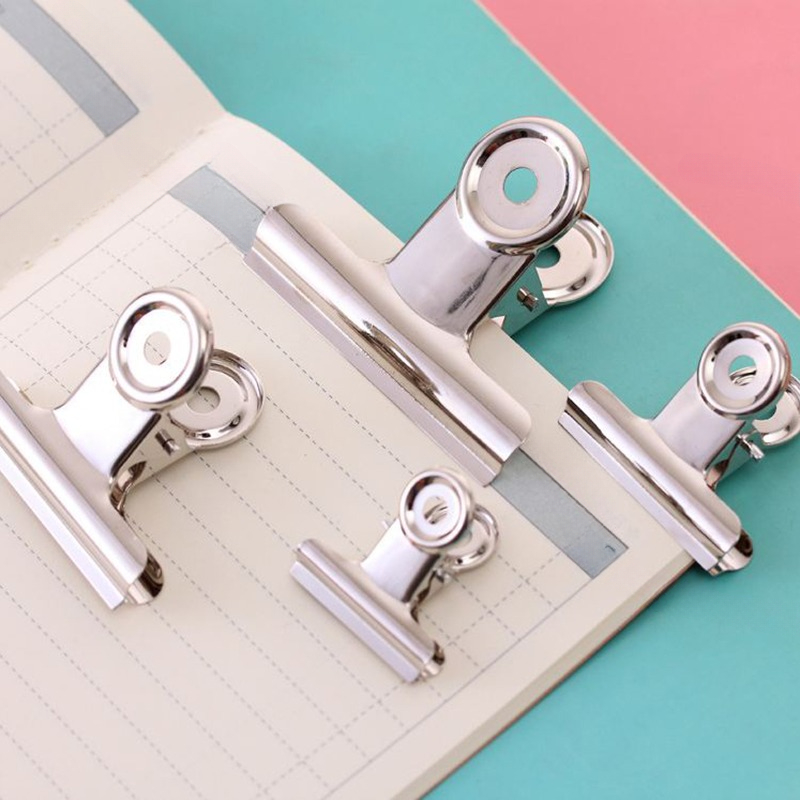 Stationery Binder Clips Paper  Metal Document Clips Stationery