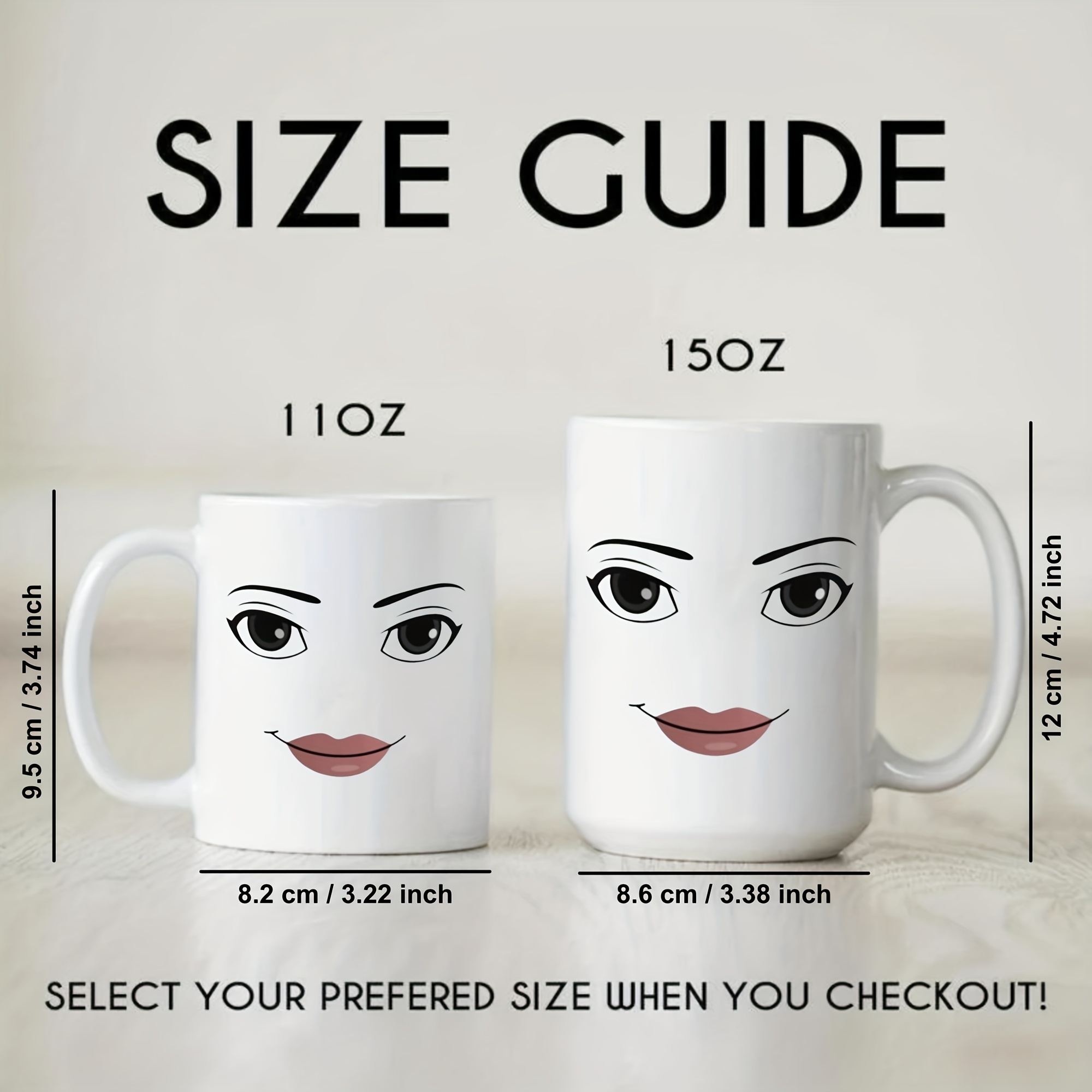 Roblox Man Face Mug 11oz Funny Ceramic Coffee Mug Gift for Family