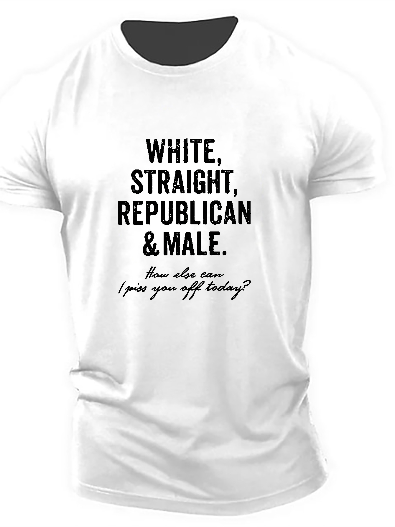 White Straight Republican and Male T-Shirt