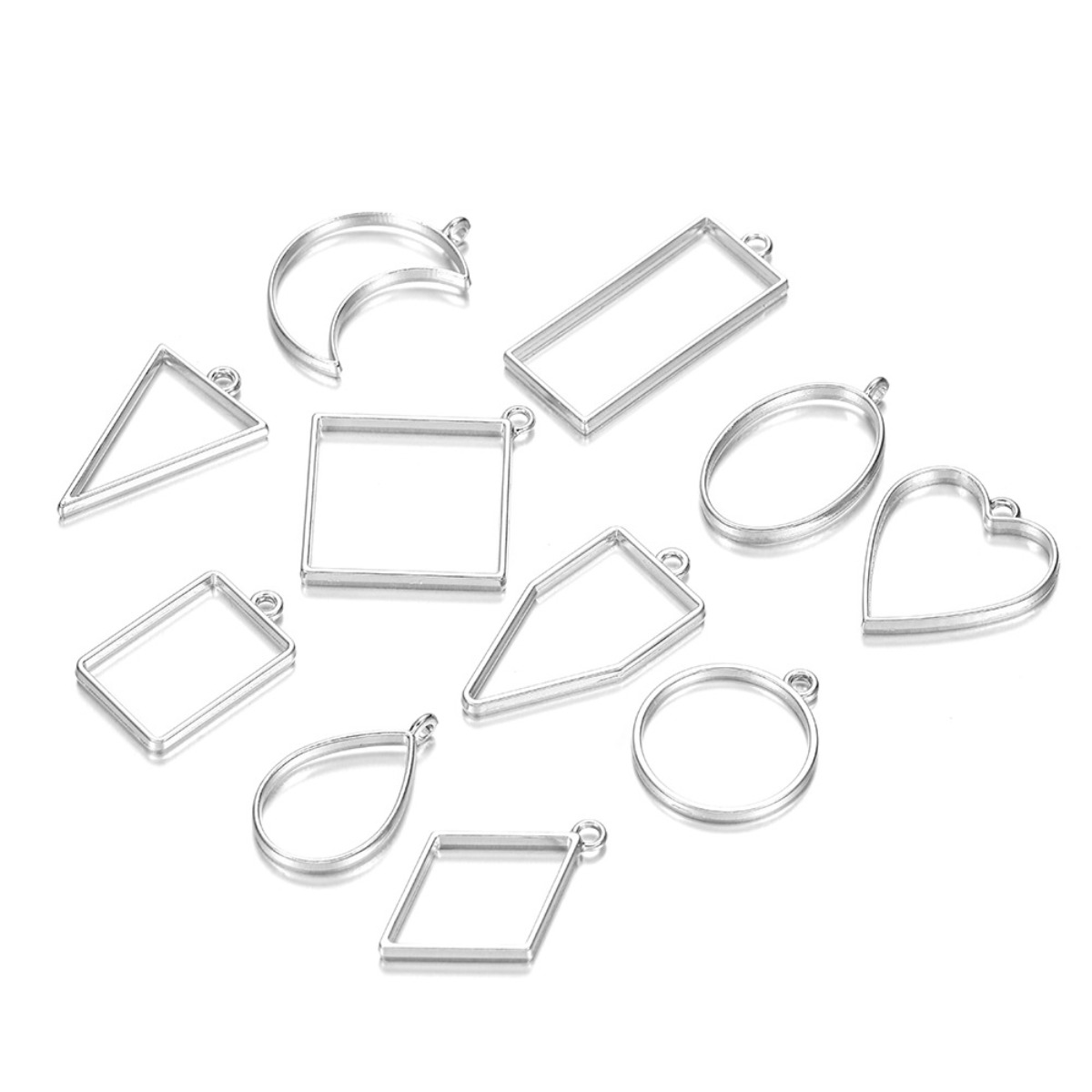 60Pcs K Gold Open Bezels for Resin Round Open Back Bezel Hollow Frame  Pendants Resin Craft Bezels Jewelry Molds for Jewelry Making Resin Casting