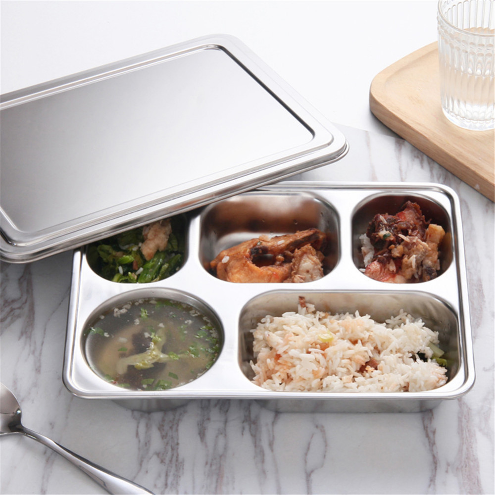 Reusable Round Bento Box With Divided Plates And Lid - Perfect For Healthy  Meals On The Go - Temu