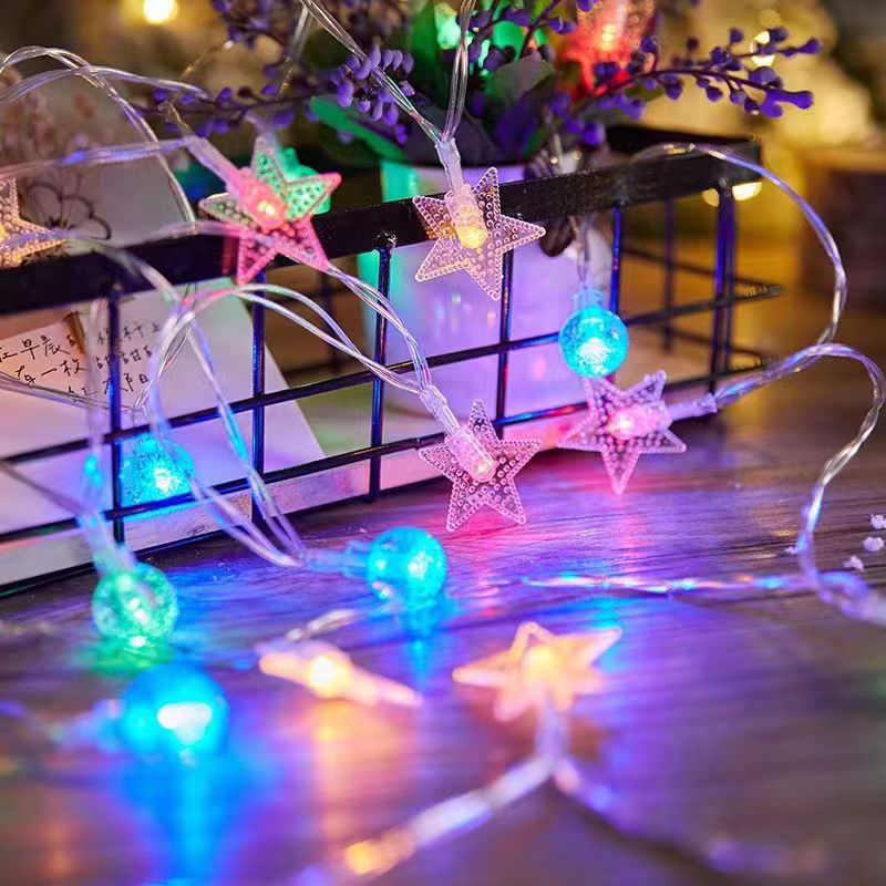 10led/20led/40led Christmas Lights Star Bubble Ball Lamp - Temu