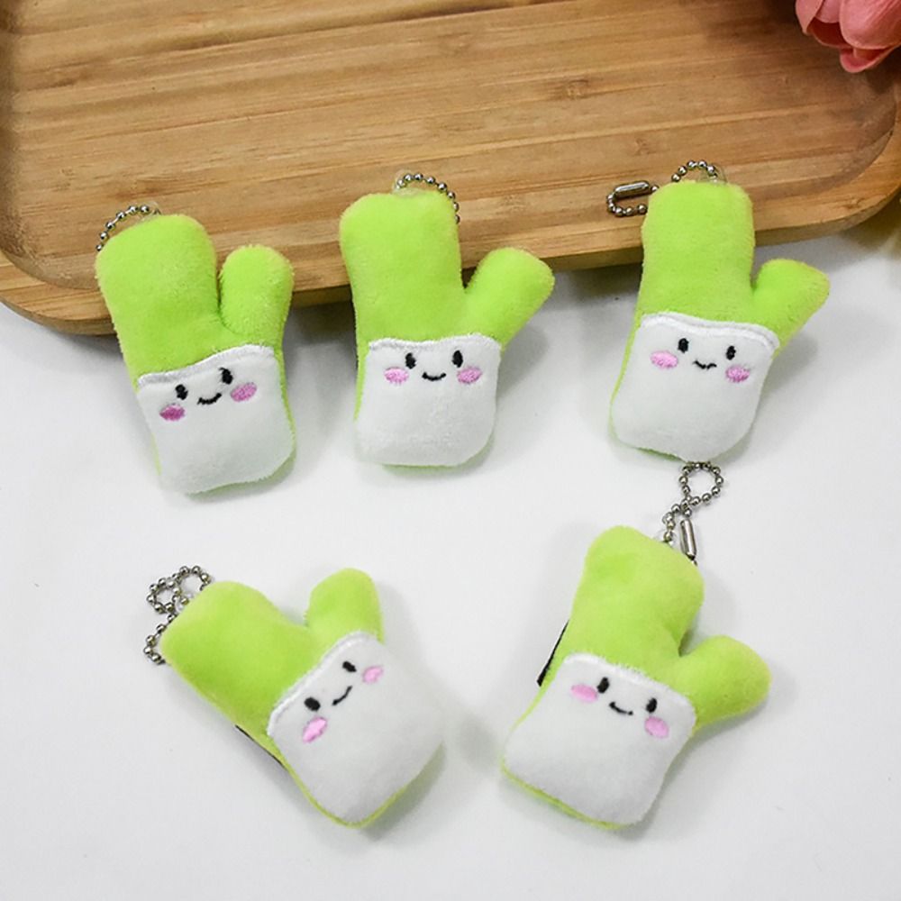 Temu Cartoon Cute Green Onion Keychain Plush Toy Green Onion Vegetable Doll Bag Pendant Gift Party Christmas Halloween Birthday Gift, Christmas Gifts