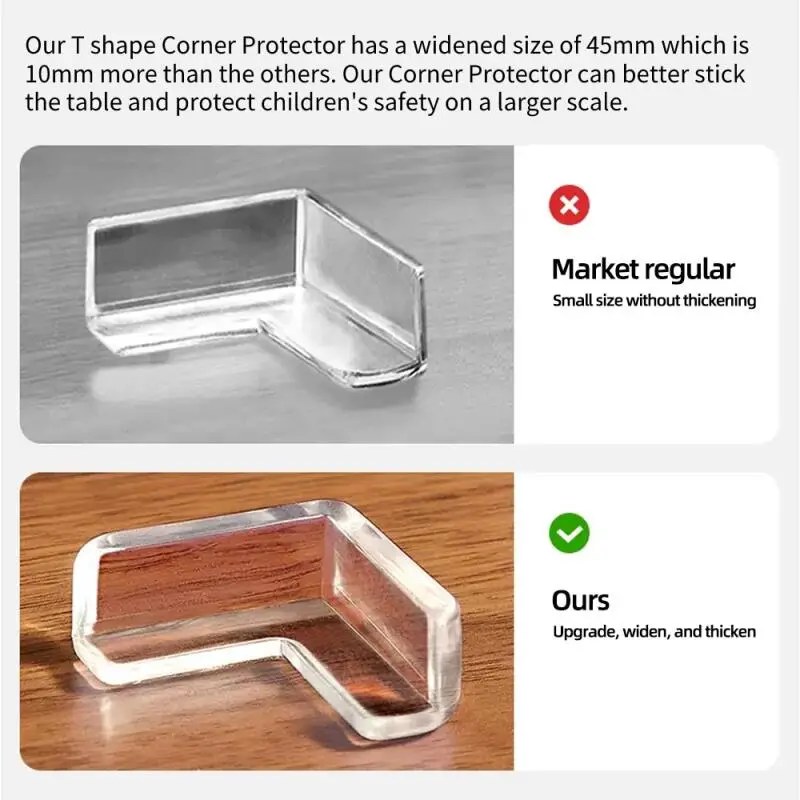 Corner Protector, Safety Silicone Corner Guards, Edges Widened Thickened  Furniture Table Corner Protector - Temu