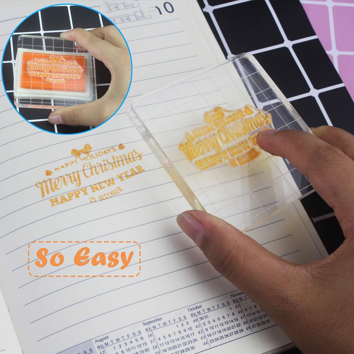 Transparent Acrylic Stamps Handle Decorative Stamp Blocks - Temu