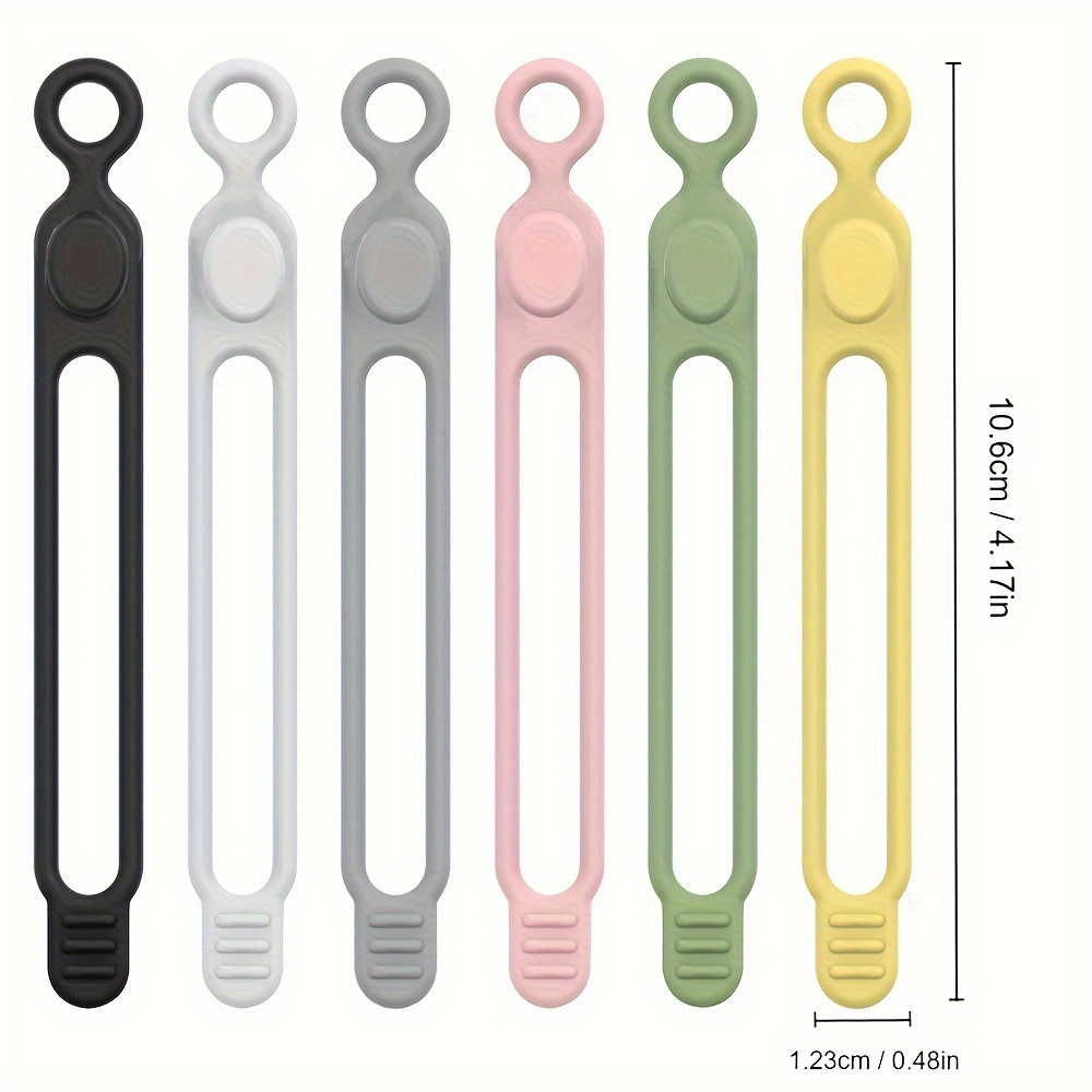 Organisateur de fil en Silicone, sangle de câble de données, attache de  câble en caoutchouc pliable, enrouleur de câble de ligne d'écouteur – les  meilleurs produits dans la boutique en ligne Joom