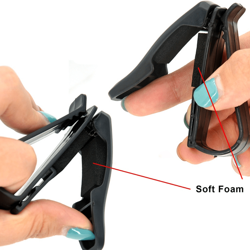 2pcs Universal Sunglasses Clips Car Visor Glasses Card Holder Auto Accessories