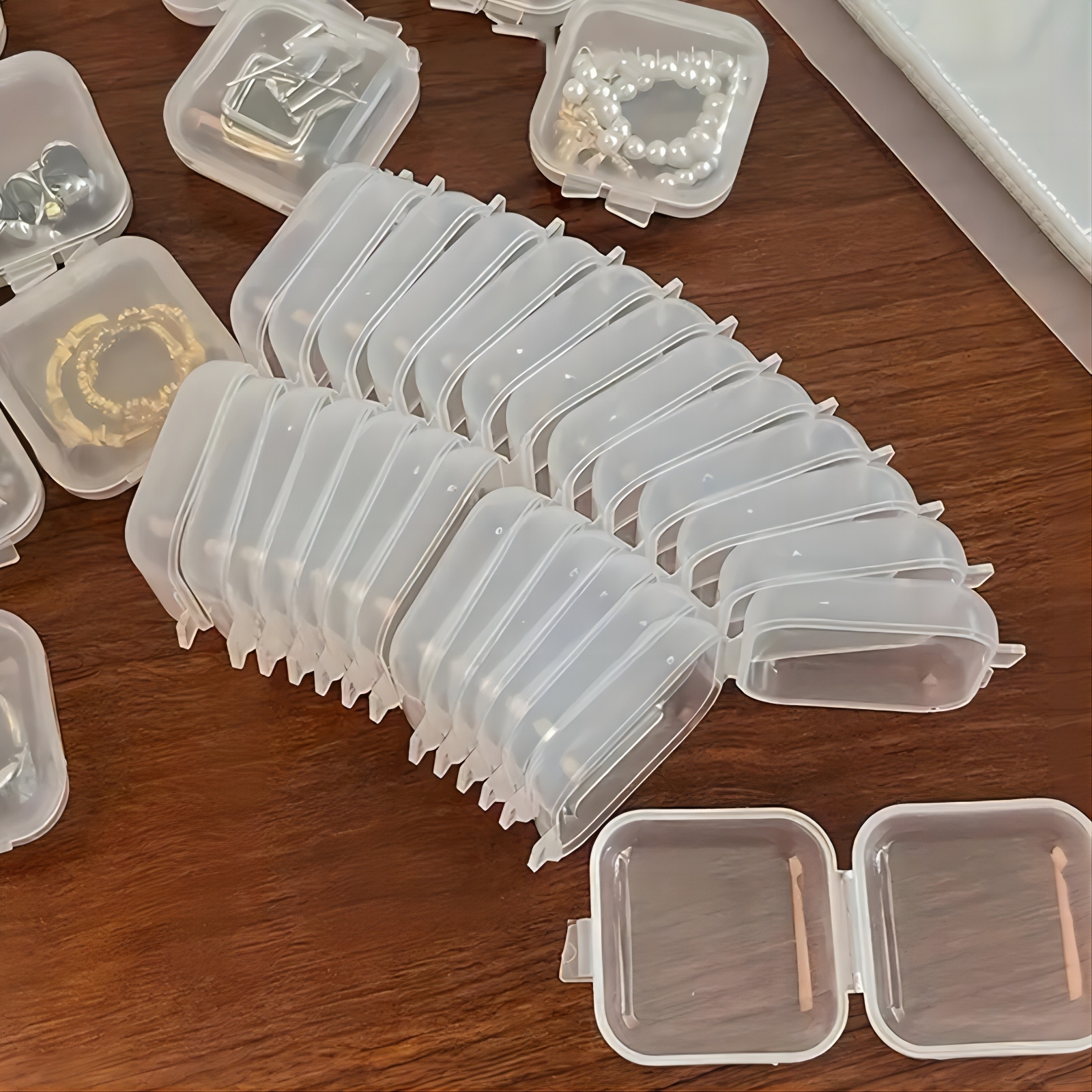 Simple Plastic Transparent Mini Dustproof Jewelry - Temu United