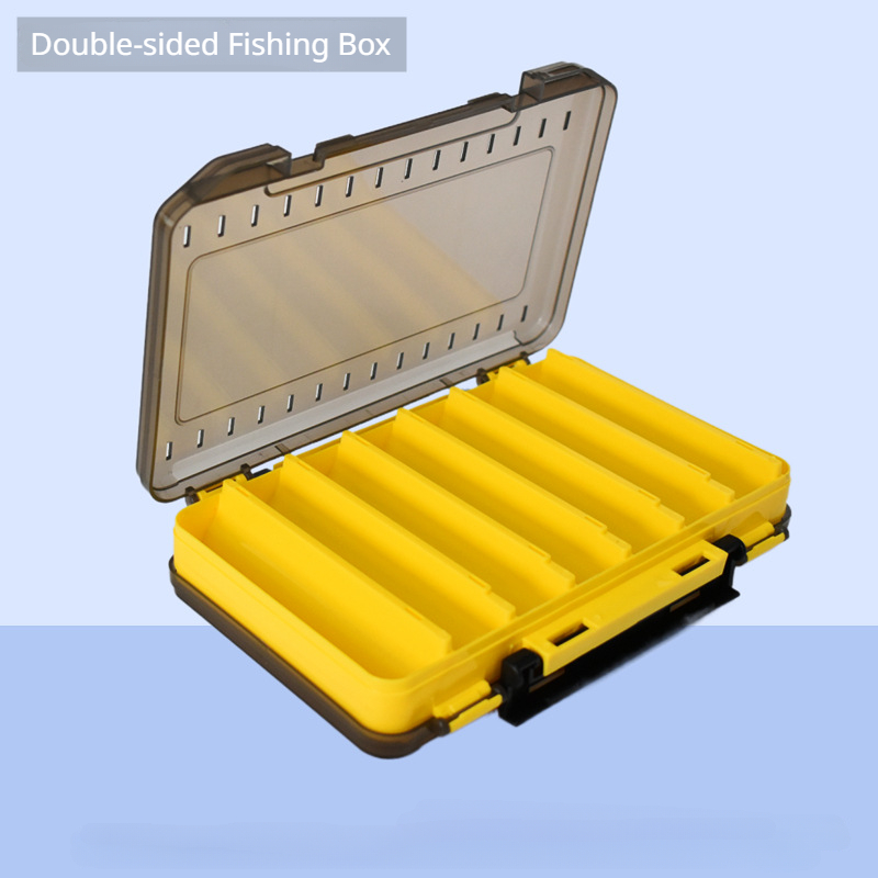 Portable Fishing Bait Storage Box, Double-sided Fishing Tools Storage Case  Organizor, Outdoor Fishing Equipment Accessories