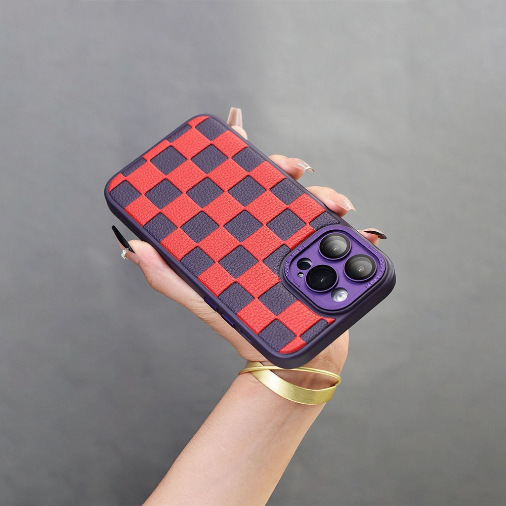 Checker Board Lattice Mobile Phone Case Shockproof Ultra-thin