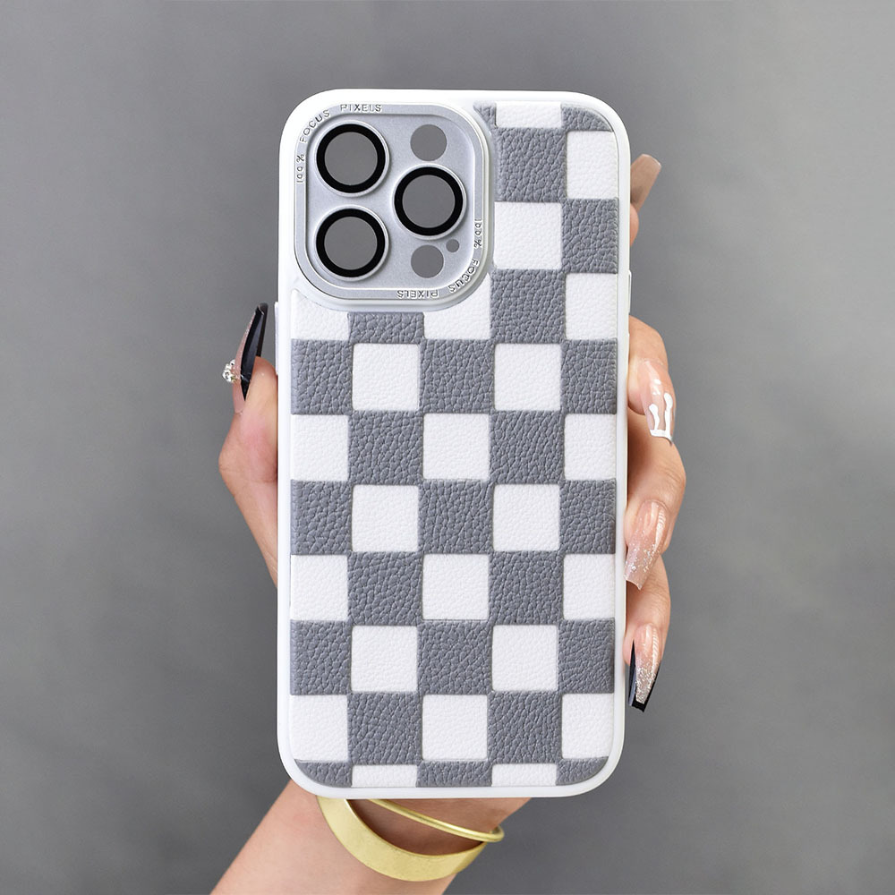 Checker Board Lattice Mobile Phone Case Shockproof Ultra-thin