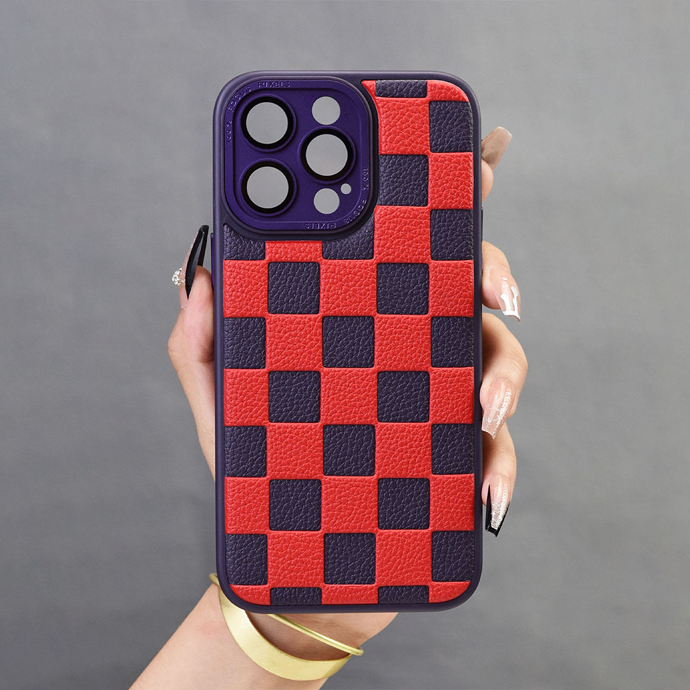 Checker Board Lattice Mobile Phone Case Shockproof Ultra-thin Protective  Case With Lens Film Cover Mobile Phone Case Camera Lens All-inclusive  Protection Mobile Phone Soft Case Suitable For Iphone11/12/13/14/plus/pro/pro  Max Series - Temu