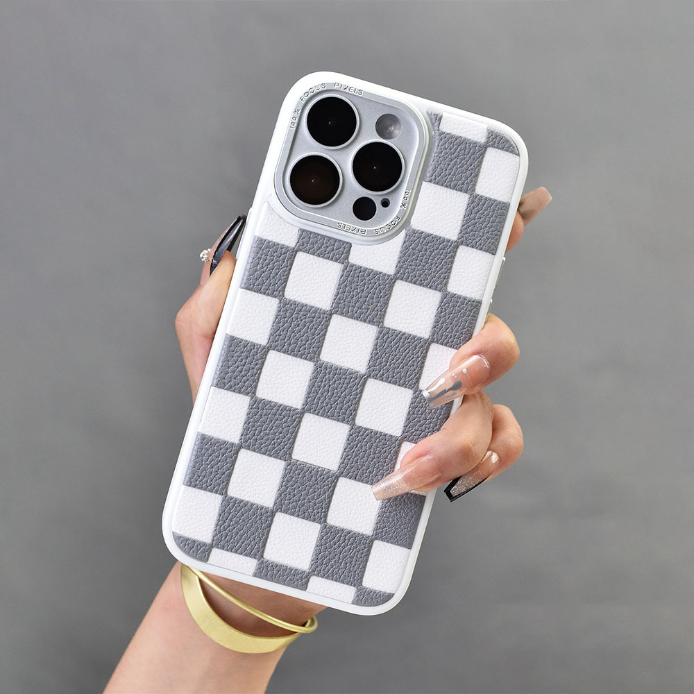 Checker Board Lattice Mobile Phone Case Shockproof Ultra-thin