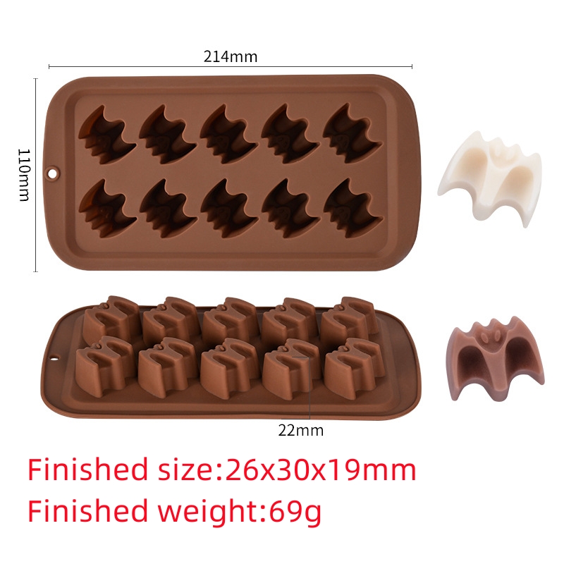 1pc Reusable Gummy Skull Candy Mold Mini Skull Silicone Mold Chocolate Mold  For Making Candy Chocolate Halloween Party Decor Day Of The Dead Decor