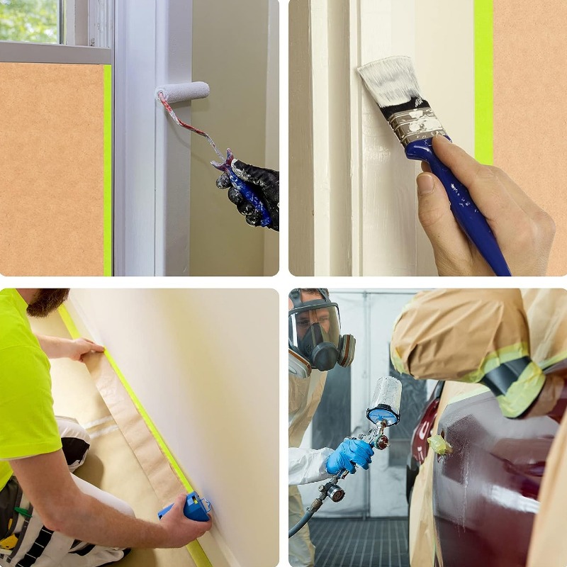 Kraft Paper Protector Masking Paper Car Paint Spray Paint Temu