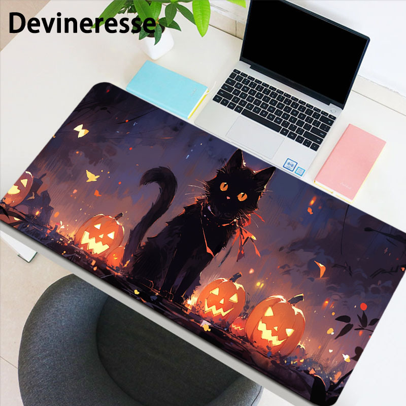 Tapete de mesa Kawaii fofo gato dormindo mouse pad para jogos